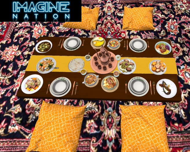 Second Life Marketplace Imagine Arabic Dining Table2